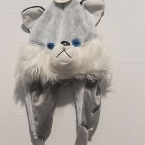 Cute Gray Wolf Hat for Kids